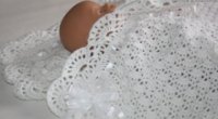 Плед для новонародженого гачком на виписку: схема та рекомендації